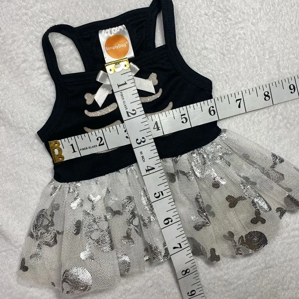 Skeleton Tulle Fancy Dog Halloween Dress - Picture 5 of 7